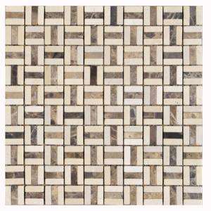  Tile Marfil Brown 12 in. x 12 in. Natural Stone Floor & Wall Tile 