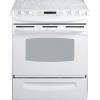 30 in. Self Cleaning Slide In Electric Convection Range in White