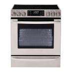 30 in. Self Cleaning Slide In Electric Convection Range in Stainless 