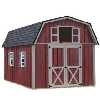 Woodville 10 ft. x 12 ft. Wood Storage Shed Kit includes Floor without 
