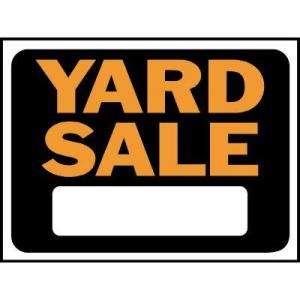 HY KO 9 In. X 12 In. Plastic Yard Sale Sign 3033 at The Home Depot 