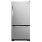   cu. ft. 30 in. Wide Bottom Freezer Refrigerator in Stainless Steel