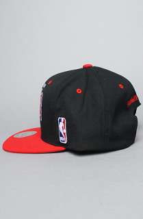 Mitchell & Ness The NBA Arch Snapback Hat in Black Red  Karmaloop 