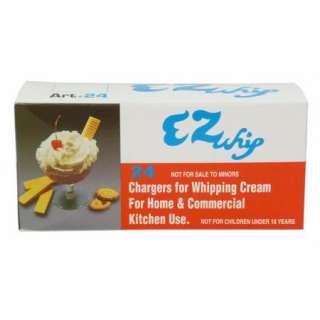 NEW E Z WHIP 24 N2O Chargers for Whipping Cream Coffee+ 015038014134 