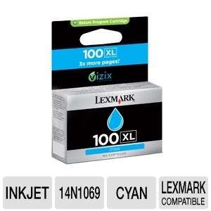 Lexmark 100XL 14N1069 Cyan High Yield Ink Cartridge 