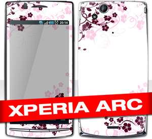 Sony Xperia Arc / ARC S  PINK ROSE  Handy Skin Zubehör  