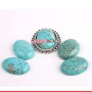  6PCS Oval Natural 25mm x18mm TURQUOISE CABOCHON B306 