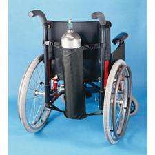 Fits size D and E tanks Adjusts to fit wheelchair Made of 
