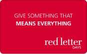Red Letter Days   £49 value gift card available