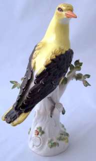 MEISSEN BIRD FIGURINE GOLDEN ORIOLE VOGELFIGUR PIROL KAENDLER MODELL