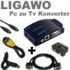 LIGAWO PC TV Konverter   NEU   ganz einfach Pc/ Laptop mit Tv 
