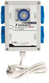 GSE Timer Box 4 x 600 Watt mit Stecker Grow NDL Indoor  