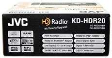 NEW JVC KD HDR20 CD/ PLAYER RECEIVER+HD RADIO TUNER 0046838037481 