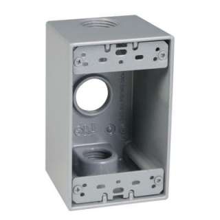 Taymac 1 Gang 3 Hole Deep Electrical Box SD375S at The Home Depot