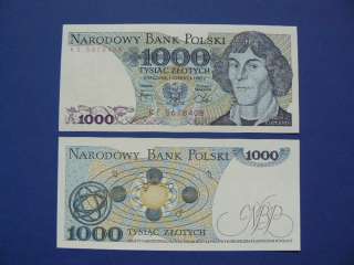 Poland Bank Note 1000 zlotych Mikołaj Kopernik uncirculated  