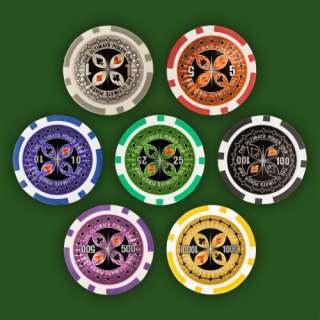   Poker Set Laser Pokerchips 500 Chips Alu Koffer 4048821404764  