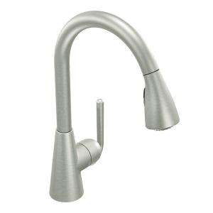 MOEN Ascent Single Handle Pull Down Kitchen Faucet featuring Reflex in 
