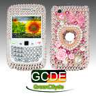luxus huelle strass bling cover fuer blackberry 8520 pink eur