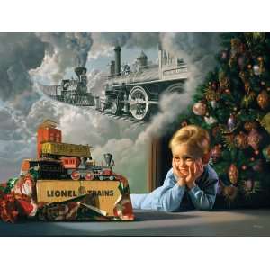 PUZZLE Eisenbahn unter dem Weihnachtsbaum 500 Teile  