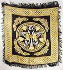Pentagram Goddess Altar/Tarot Cloth 18 x18 Wicca Pagan