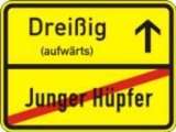 Funny Sign Schild Ortsschild echtes Verkehrszeichen zum 30. Geburtstag 