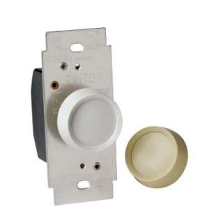   White Electro Mechanical Push Dimmer R60 06681 0IW 