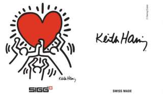 Sigg Keith Haring Heart Trinkflasche Sigg Bottle  
