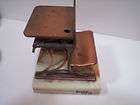 jere rare signed vintage school desks bookends 19th century days 