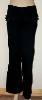 NWT Womens Stretch Cotton Boot Cut KHAKI Pants BLACK  