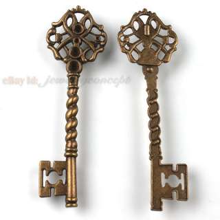 20pcs 141057 New Free Ship Vintage Bronze Key Charms Alloy Pendants 