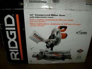 RIDGID R4120 12 INCH COMPOUND MITER SAW W/LASER  