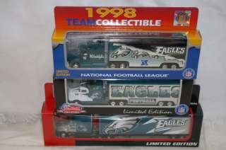 NEW NFL PHILADELPHIA EAGLES Die cast Truck Trailer Collectibles 1998 
