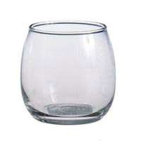 48 CHUBBY ROUND GLASS VOTIVE CANDLE HOLDERS / FAVORS  