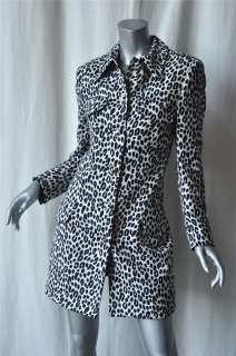 GIANNI VERSACE *VINTAGE* Leopard*COUTURE*Coat Jacket M  