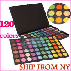 New makeup 120 Full Color Eye Shadow Palette Fashion Eyeshadow with 2 