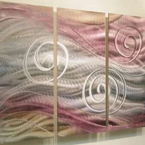 Abstract Jewel toned Modern Aluminum Wall Art Sea Winds Jon Allen 