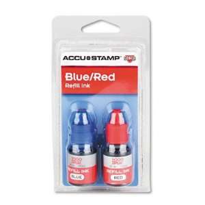  ACCUSTAMP Gel Ink Refill, Red Blue Pack, 0.35 Oz. Bottle 