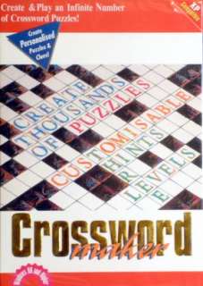 This great software package allows you to create your own crosswords 