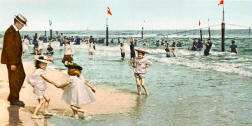 Edwardian colour seaside scenes from many famous resorts, including
