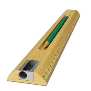 Retro Tidy Ruler Set   Pencil Sharpener Rubber Eraser  