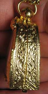 GOLD DIPPED Thai PHRA PIDTA Buddha Amulet temple Blessed. With amulet 