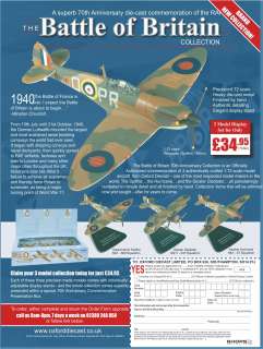 Oxford 72SET01 Battle of Britain 3 Aircraft Set NewBxd  