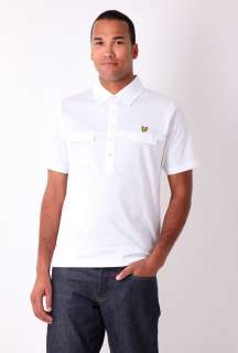 White Tailored Collar Cotton Polo Shirt by Lyle & Scott   White   Buy 