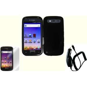 com Black TPU Case Cover+LCD Screen Protector+Car Charger for Samsung 