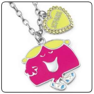 Little Miss Chatterbox Character Pink Charm Pendant & Necklace