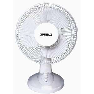   1230 12 Inch Oscillating 3 Speed Table Fan, White