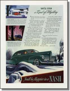 1940 Nash Automobile   Youll Be Happier Car Ad  