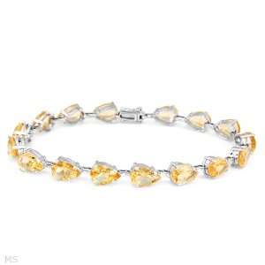    CleverEves 18.40.Ctw Citrine Gold Bracelet CleverEve Jewelry