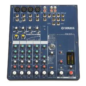  Yamaha MG82CX 8 Input Stereo Mixer with Digital Effects 