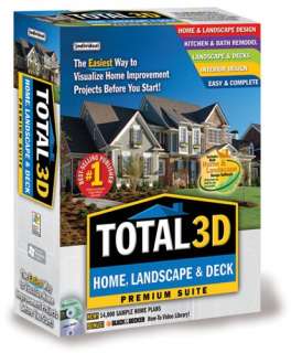 Total 3D Home, Landscape & Deck Premium Design Suite  